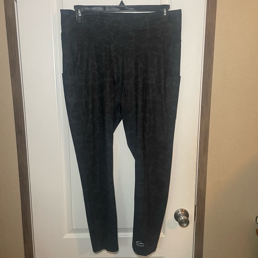DRAKE WATERFOWL WOMEN'S COMMANDO LEGGING Black Camp Size XL